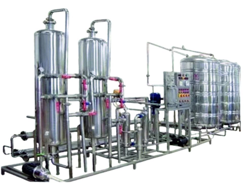 SS RO Plant 1000 With SS Tank 2 Pcs